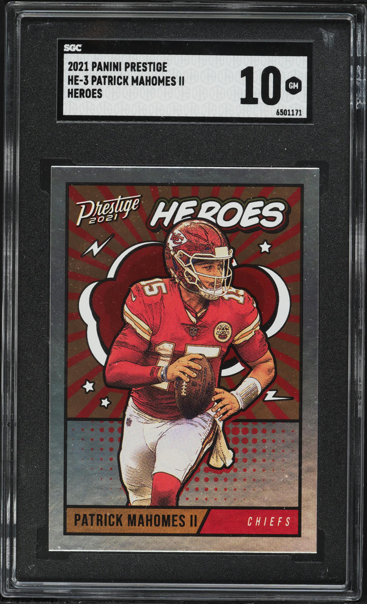2021 Panini Prestige Heroes Patrick Mahomes II #HE-3 SGC 10 GEM MINT