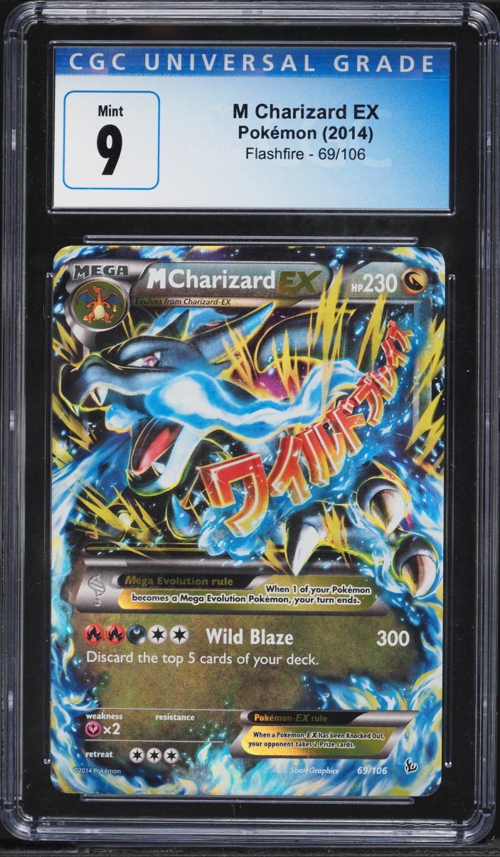 2014 Pokemon XY Flashfire Holo M Charizard EX #69 CGC 9 MINT