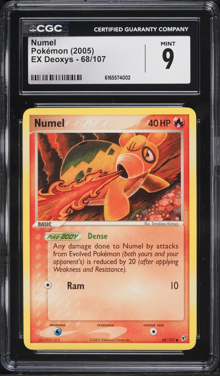 2005 Pokemon Ex Deoxys Numel #68 CGC 9 MINT