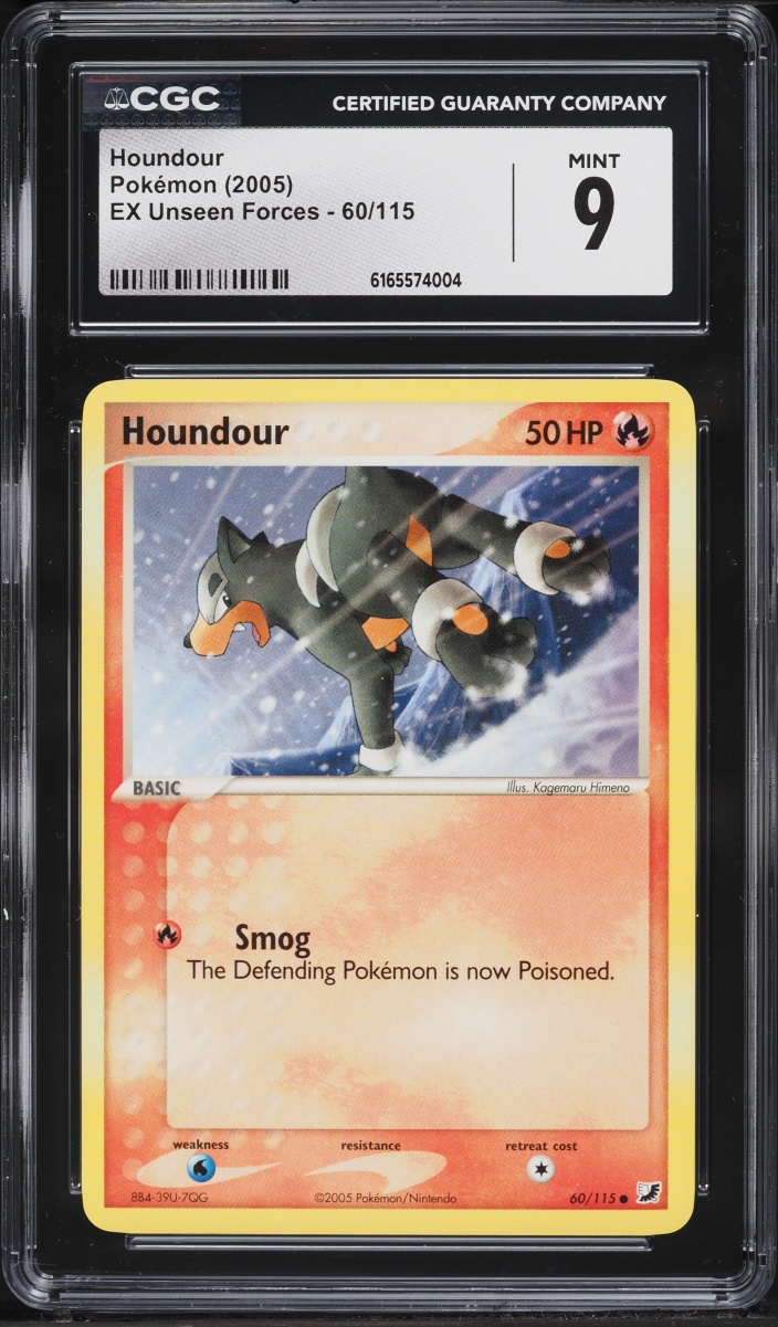 2005 Pokemon EX Unseen Forces Houndour #60 CGC 9 MINT
