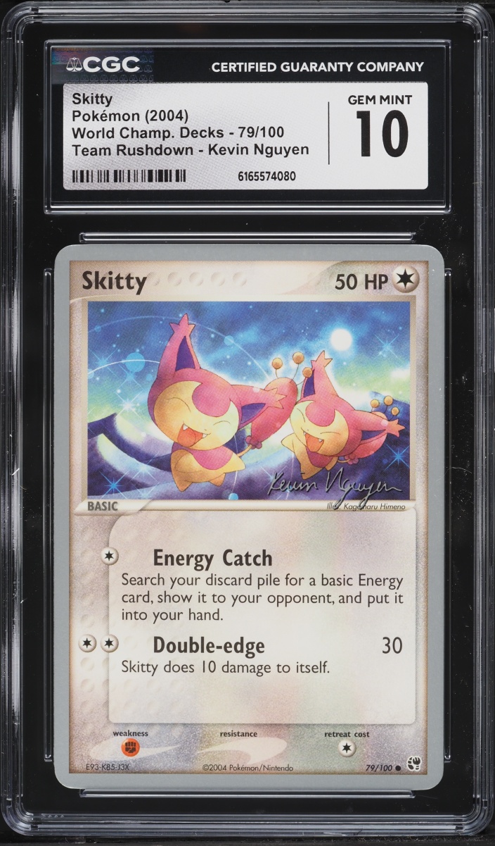 2004 Pokemon World Championships Decks Team Rushdown Kevin Nguyen Skitty #79 CGC 10 GEM MINT