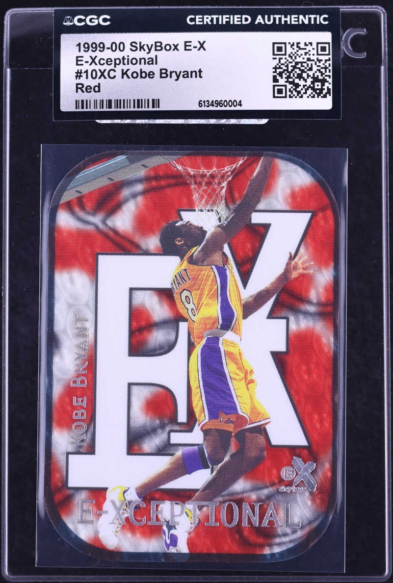 1999 SkyBox E-X E-Xceptional Red Die-Cut Kobe Bryant #10XC CGC AUTH