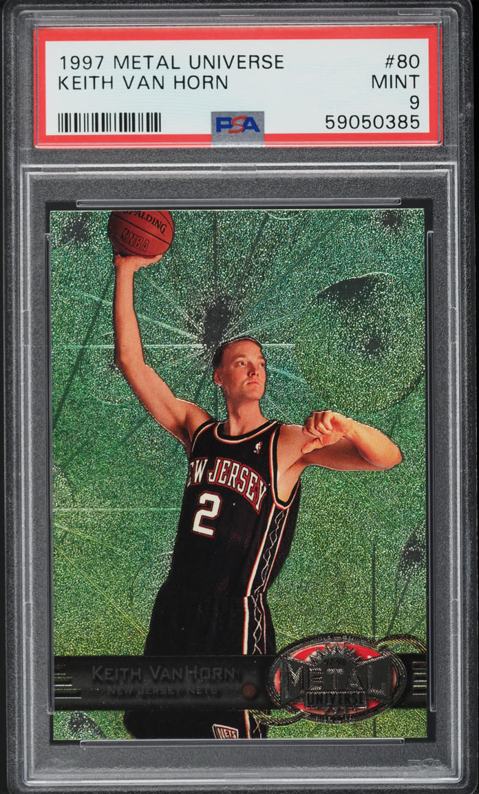 1997 Metal Universe Keith Van Horn ROOKIE #80 PSA 9 MINT