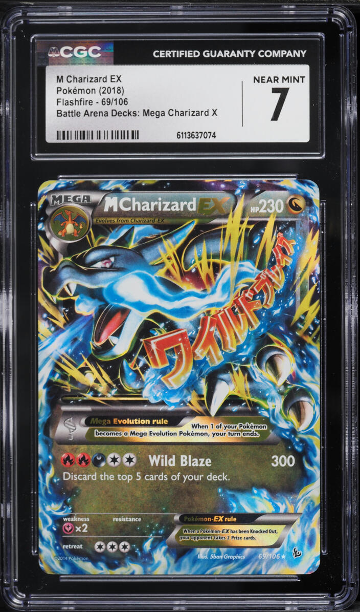 2018 Pokemon XY Flashfire Battle Arena Decks Holo M Charizard EX #69 CGC 7 NRMT