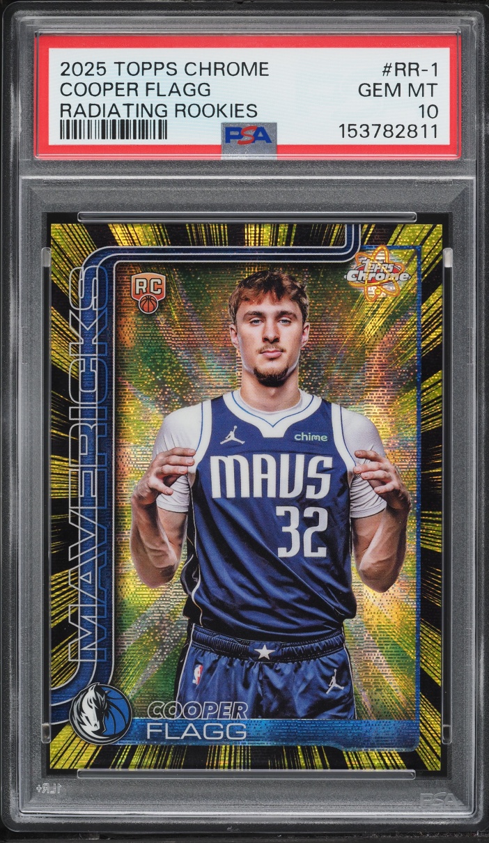 2025 Topps Chrome Radiating Cooper Flagg ROOKIE #RR-1 PSA 10 GEM MINT
