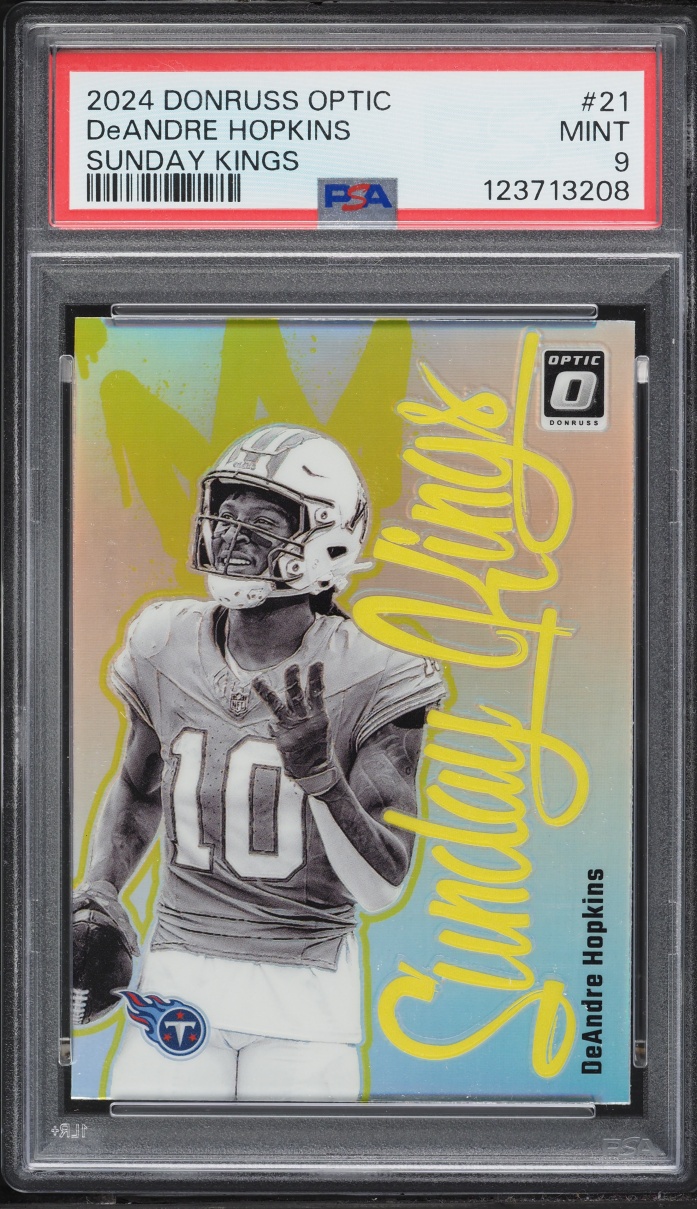 2024 Donruss Optic Sunday Kings DeAndre Hopkins #21 PSA 9 MINT