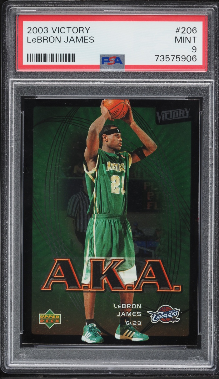 2003 Upper Deck Victory LeBron James ROOKIE #206 PSA 9 MINT