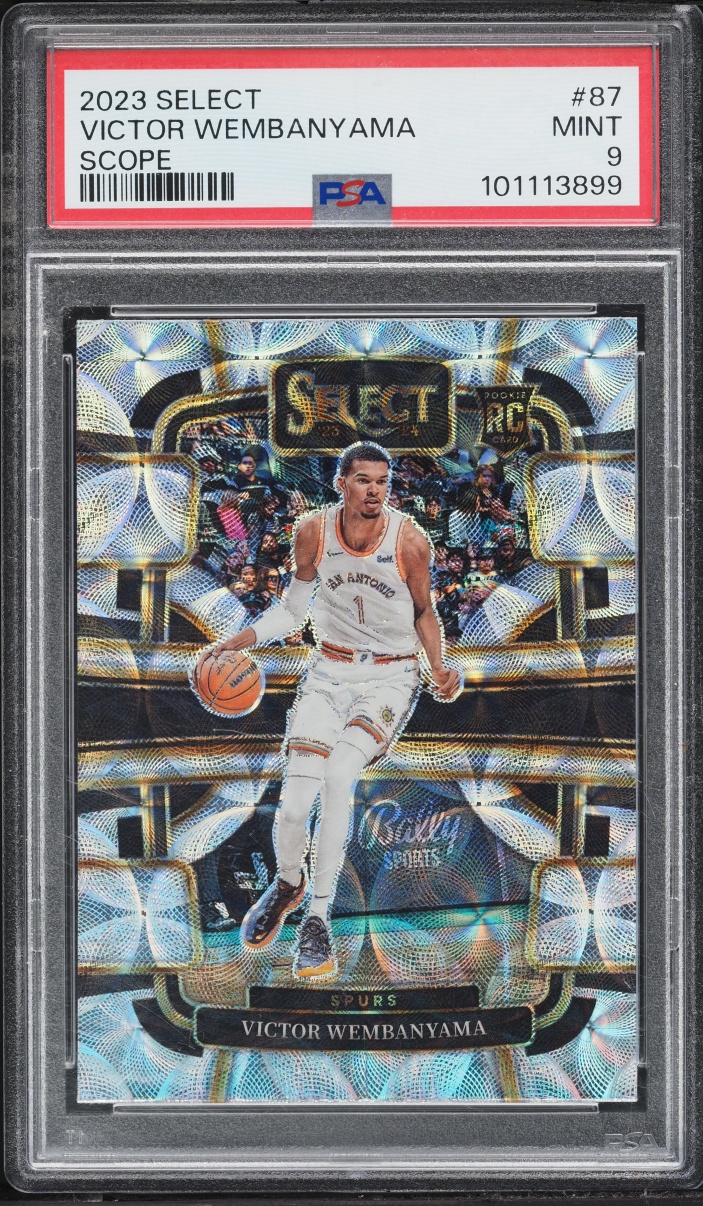 2023 Select Concourse Scope Victor Wembanyama ROOKIE #87 PSA 9 MINT