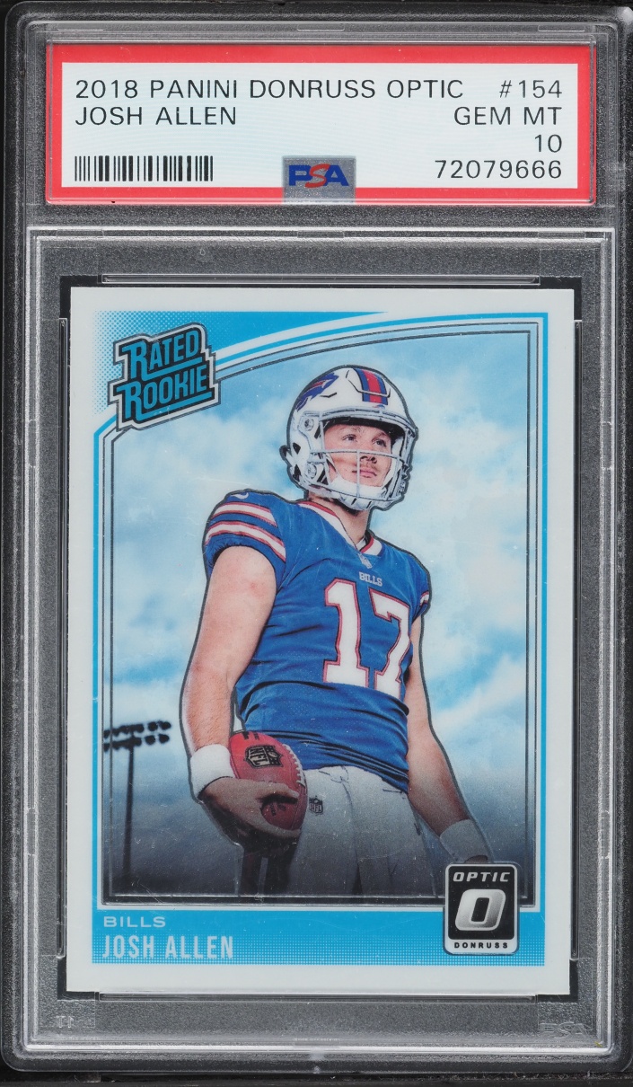 2018 Donruss Optic Josh Allen ROOKIE #154 PSA 10 GEM MINT