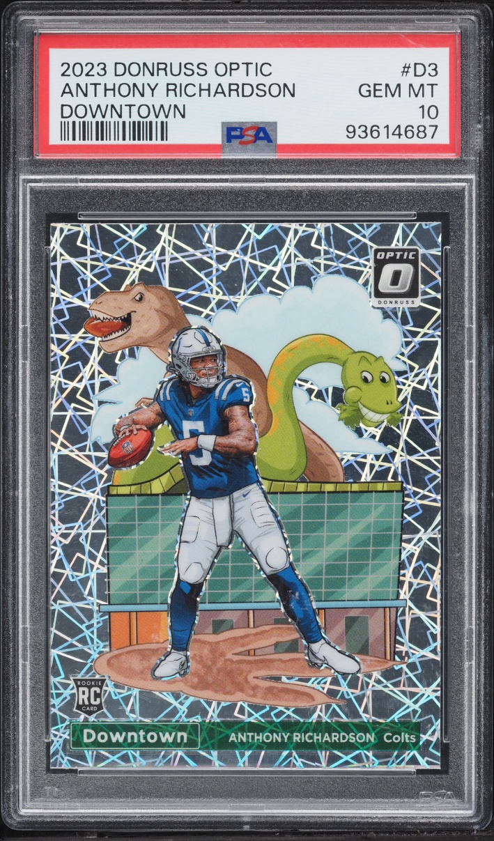 2023 Donruss Optic Downtown Anthony Richardson ROOKIE #D-3 PSA 10 GEM MINT