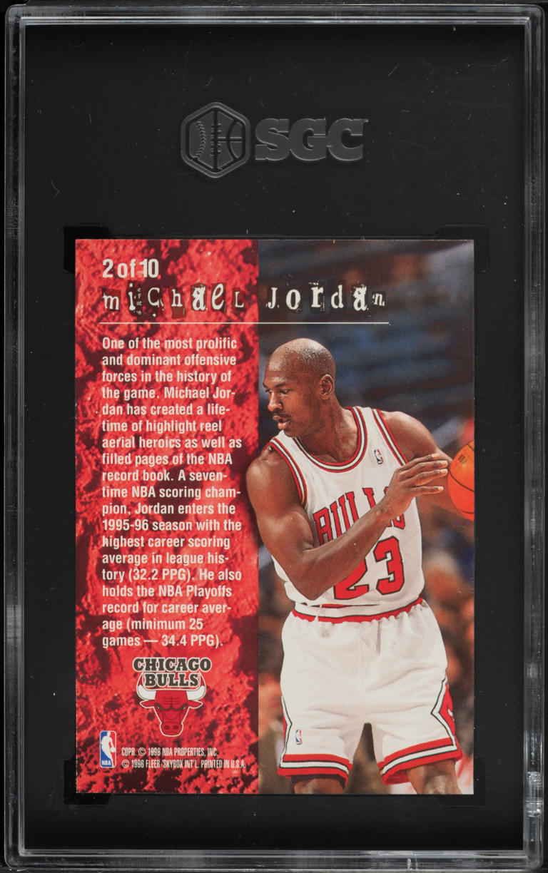 1995 Fleer Total O Michael Jordan #2 SGC 9 MINT