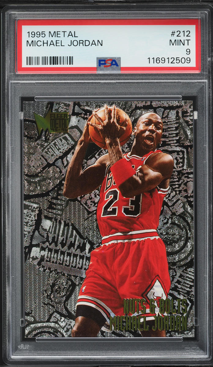 1995 Metal Nuts & Bolts Michael Jordan #212 PSA 9 MINT