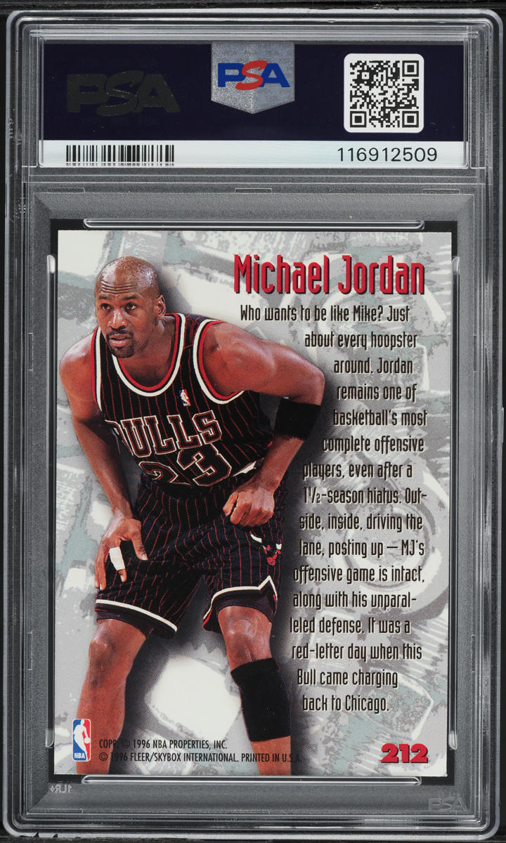 1995 Metal Nuts & Bolts Michael Jordan #212 PSA 9 MINT
