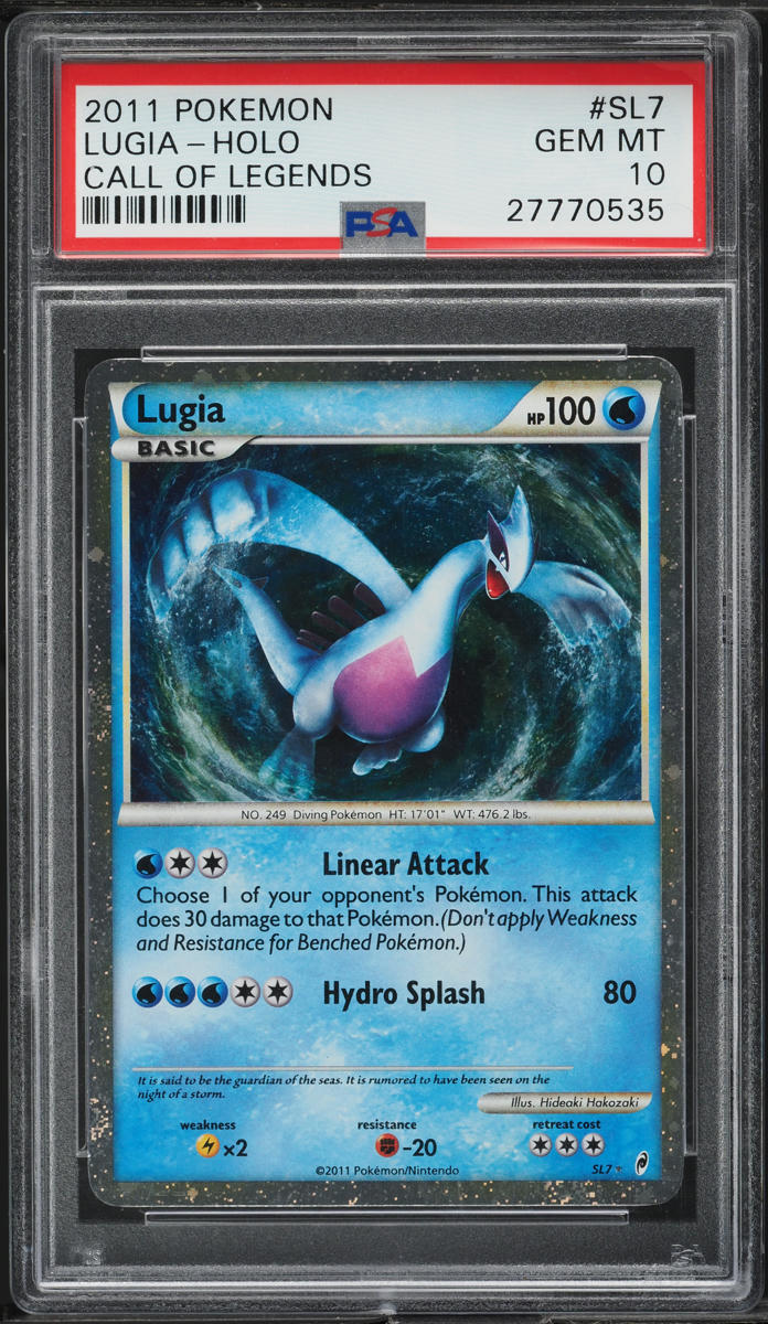 2011 Pokemon Call Of Legends Holo Lugia #SL7 PSA 10 GEM MINT