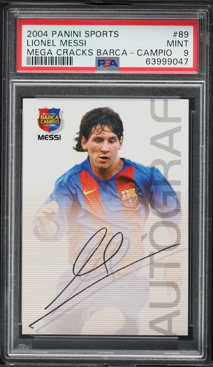 2004 Panini Sports Mega Cracks Barca Campio Lionel Messi