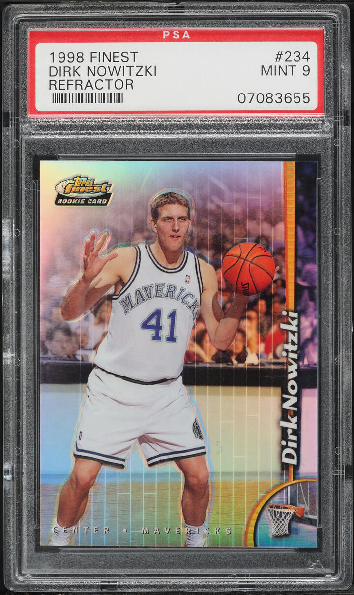 1998 Finest Refractor Dirk Nowitzki ROOKIE #234 PSA 9 MINT