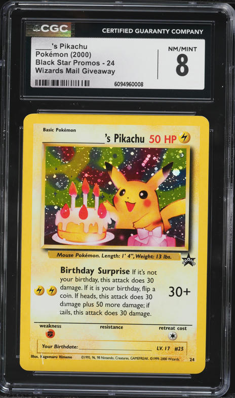 2021 Pokemon Sword & Shield Promo Celebrations Holo Birthday