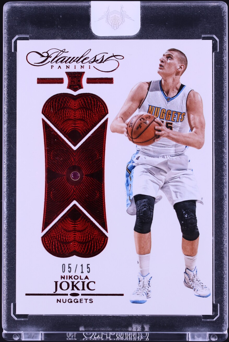 2015 Panini Flawless Ruby Gems Nikola Jokic ROOKIE /15 #145