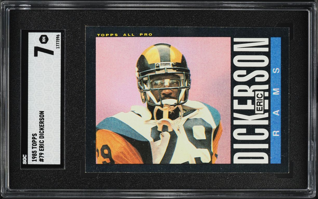 1985 Topps Football Eric Dickerson #79 SGC 7 NRMT