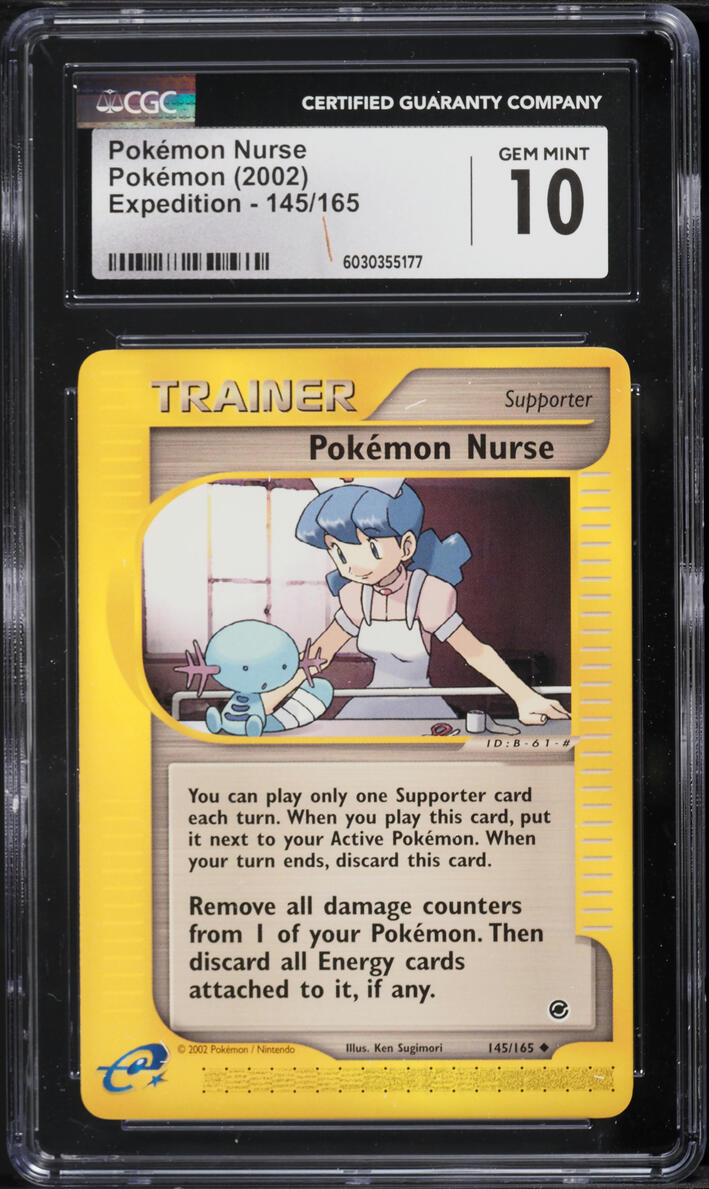 2002 Pokemon Expedition Pokemon Nurse #145 CGC 10 GEM MINT