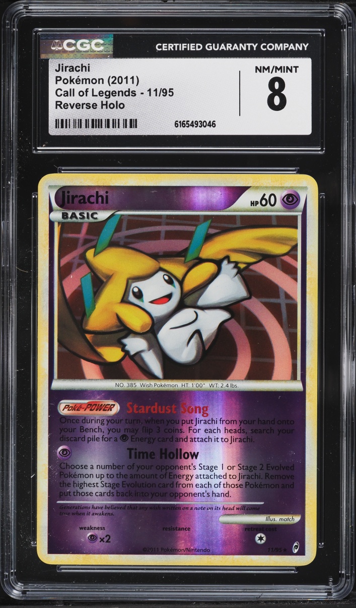 2011 Pokemon Call Of Legends Reverse Holo Jirachi #11 CGC 8 NM-MT
