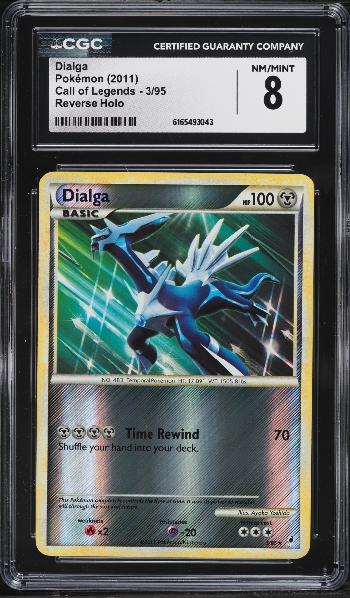 2011 Pokemon Call Of Legends Reverse Holo Dialga #3 CGC 8 NM-MT