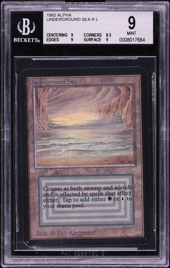 1993 Magic The Gathering MTG Alpha Underground Sea BGS 9 MINT