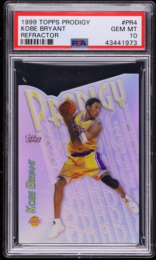 1999 Stadium Club 3X3 Luminous Die-Cut Kobe Bryant #4A PSA 10 GEM