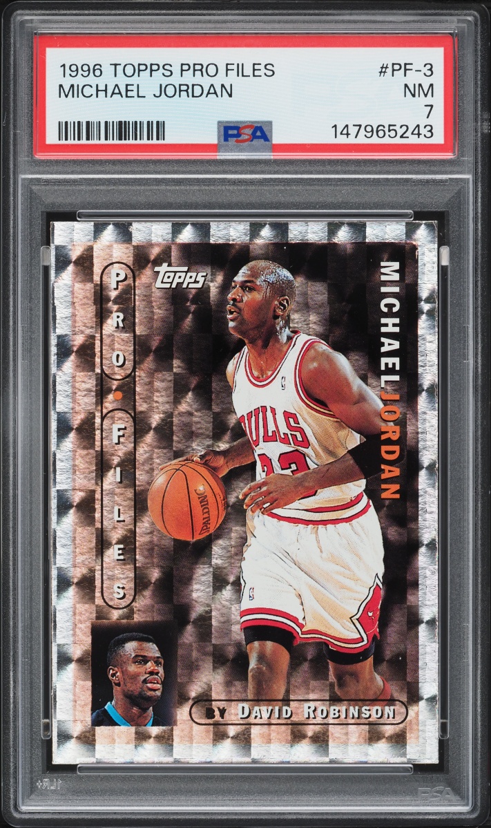 1996 Topps Pro Files Michael Jordan #PF-3 PSA 7 NRMT