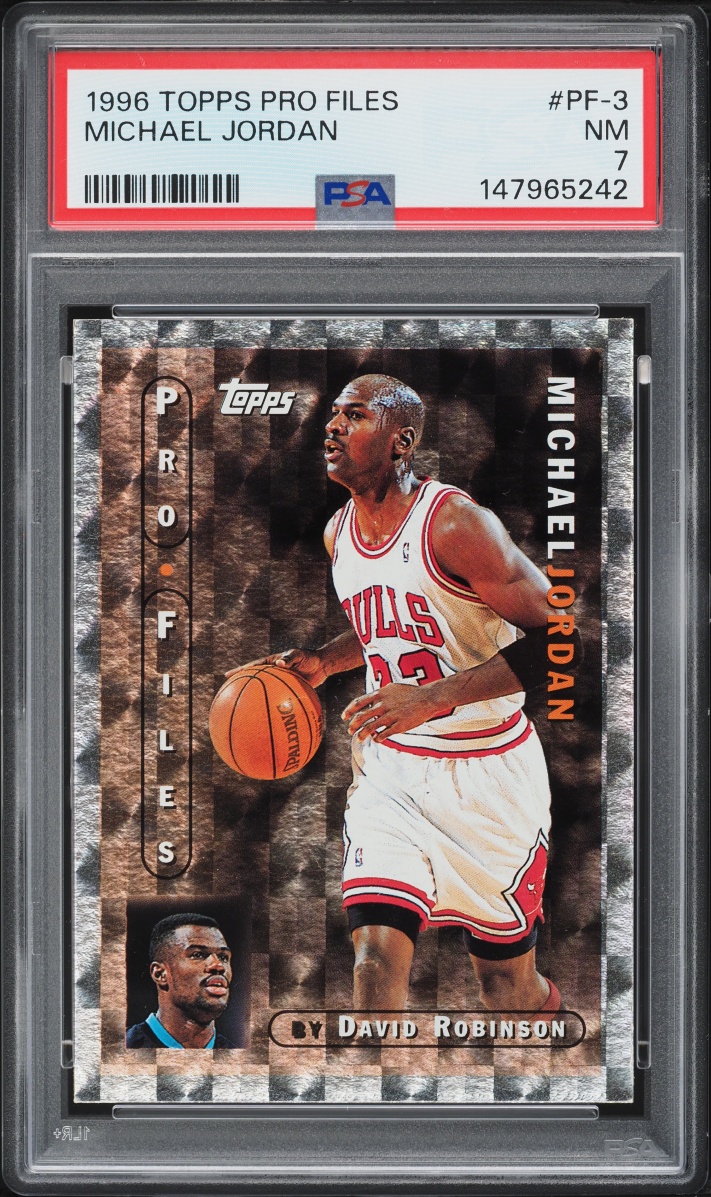 1996 Topps Pro Files Michael Jordan #PF-3 PSA 7 NRMT