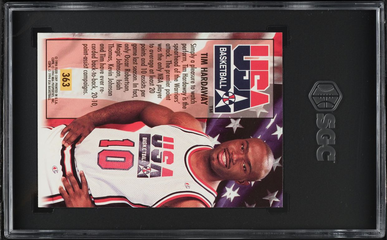 1993 Ultra USA Basketball Team Tim Hardaway #363 SGC 8.5 NM-MT+