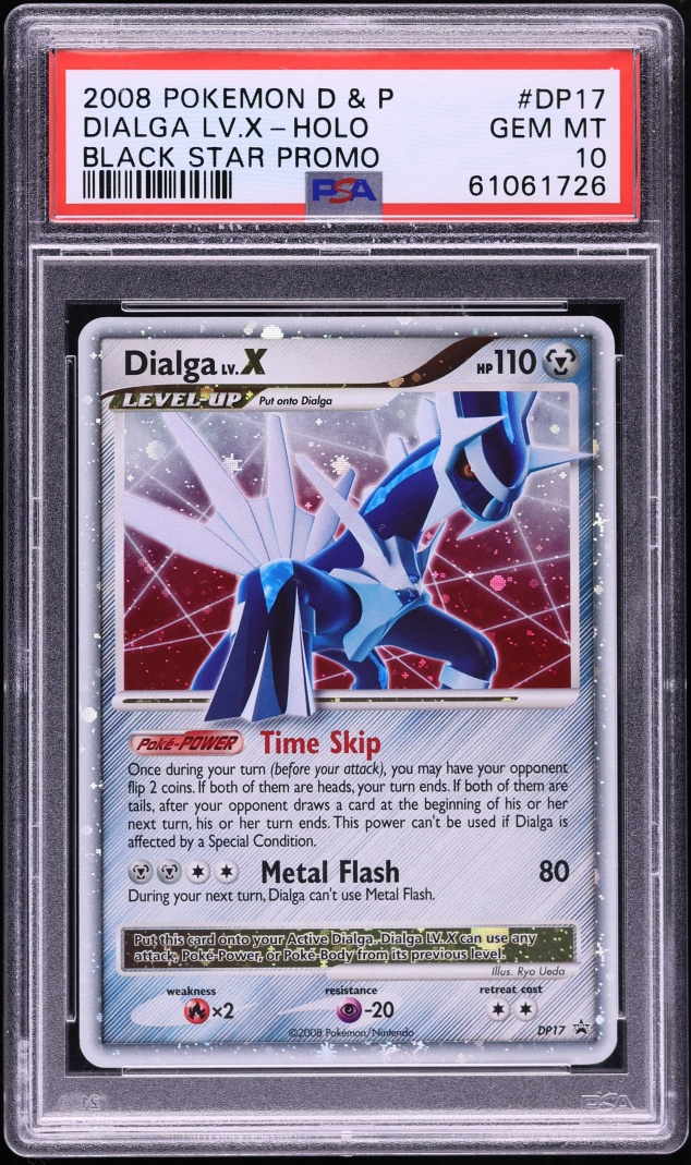 2008 Pokemon Diamond & Pearl Black Star Promo Holo Dialga Lv.X #DP17 PSA 10 GEM MINT