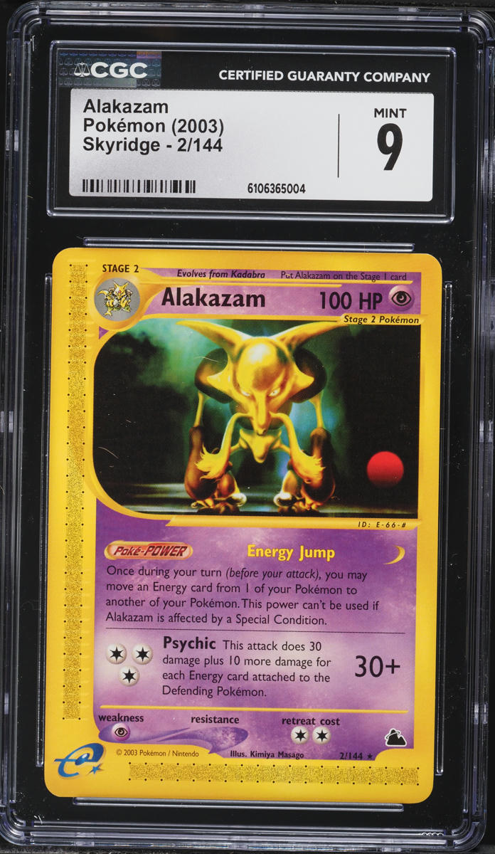 2003 Pokemon Skyridge Alakazam #2 CGC 9 MINT