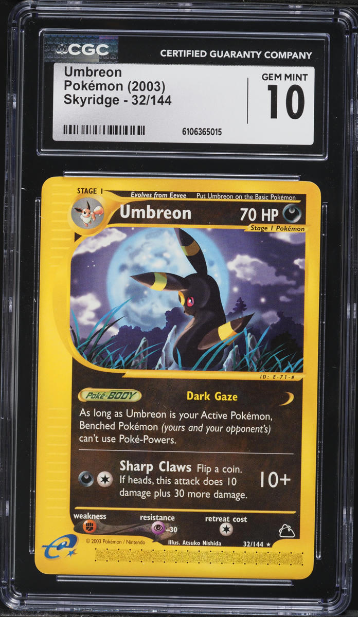2003 Pokemon Skyridge Umbreon #32 CGC 10 GEM MINT