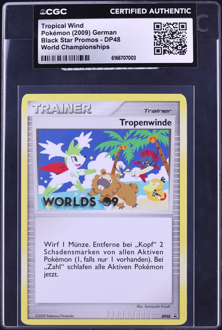 2009 Pokemon German Diamond & Pearl Promo World Championships Tropical Wind #DP48 CGC AUTH