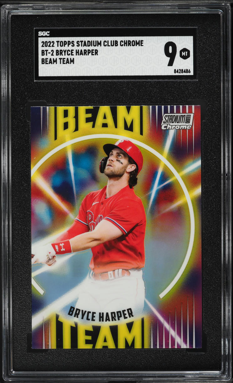 2022 Stadium Club Chrome Beam Team Bryce Harper #BT-2 SGC 9 MINT