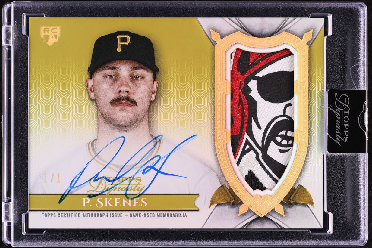 2024 Topps Dynasty Gold Paul Skenes ROOKIE LOGO PATCH AUTO 1/1 #DAP-PS4