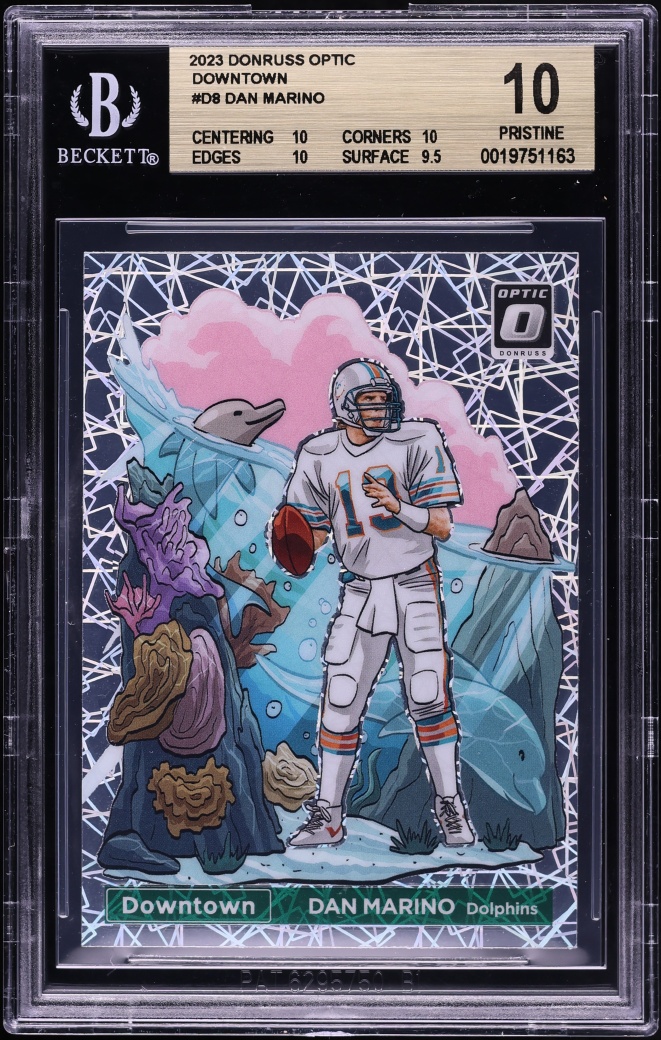 2023 Donruss Optic Downtown Dan Marino #D-8 BGS 10 PRISTINE