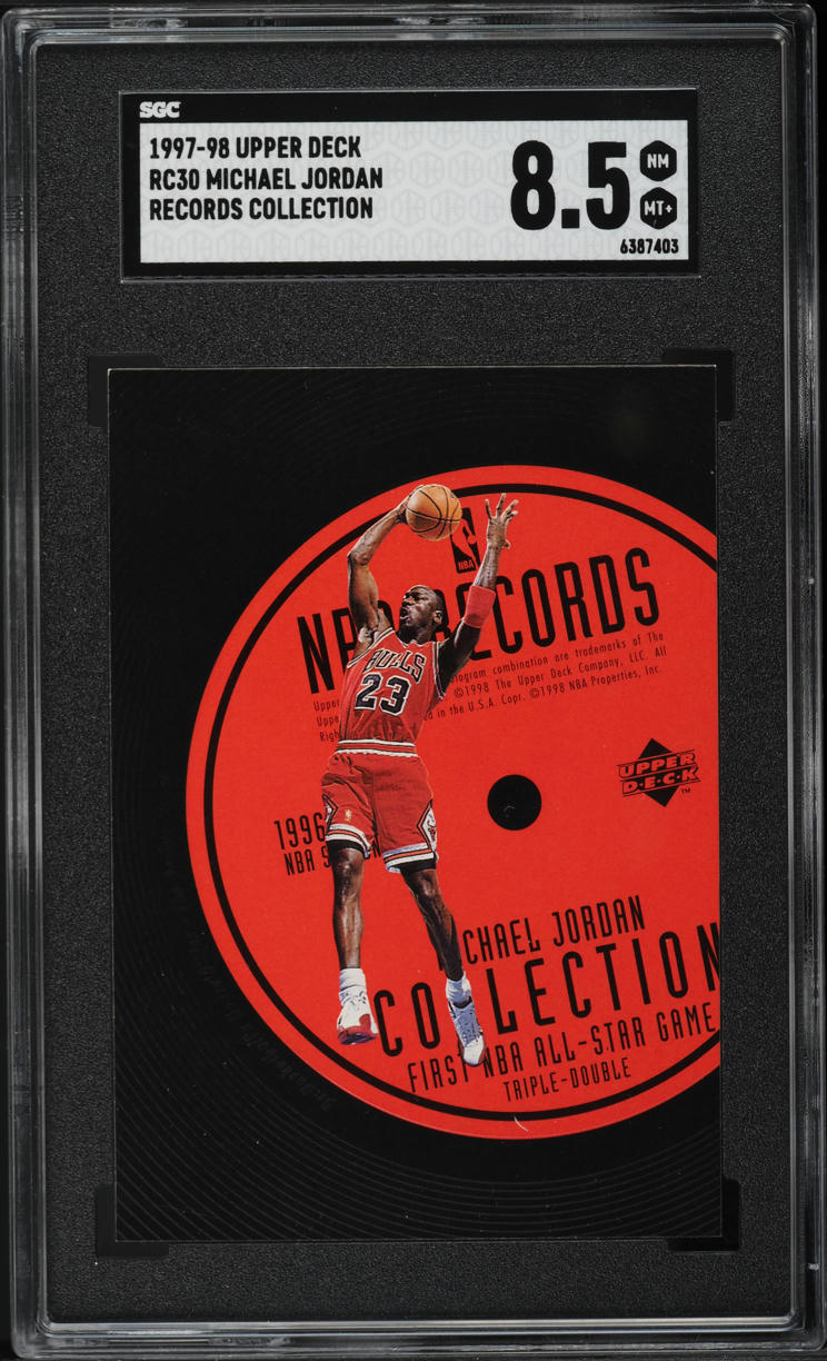 1997 Upper Deck Records Collection Michael Jordan #RC30 SGC 8.5 NM-MT+