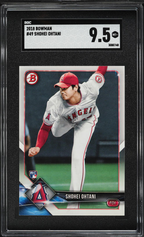 2018 Bowman Purple Shohei Ohtani ROOKIE /250 #49 PSA 8 NM-MT