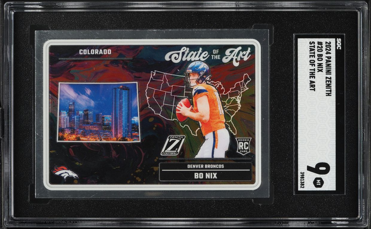 2024 Panini Zenith State Of The Art Bo Nix ROOKIE #20 SGC 9 MINT