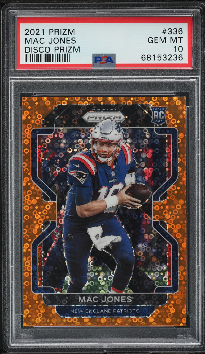 2021 Panini Prizm Disco Mac Jones ROOKIE #336 PSA 10 GEM MINT