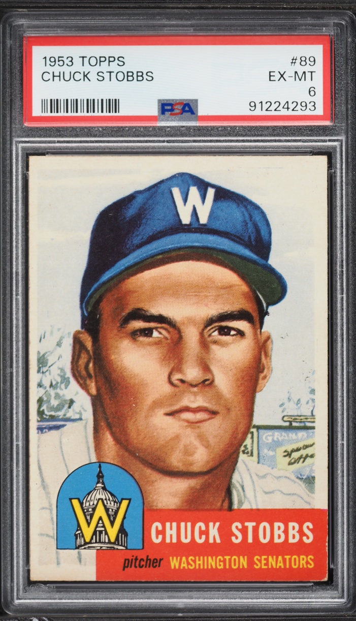 1953 Topps Chuck Stobbs #89 PSA 6 EXMT