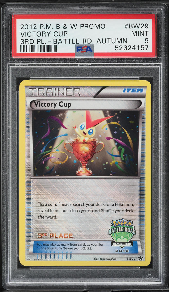 2012 Pokemon Black & White Promo 3rd Place Battle Autumn Victory Cup PSA 9 MINT