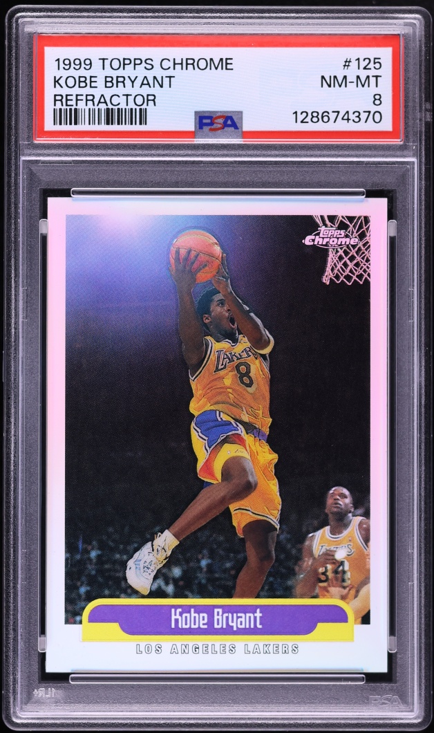 1999 Topps Chrome Refractor Kobe Bryant #125 PSA 8 NM-MT