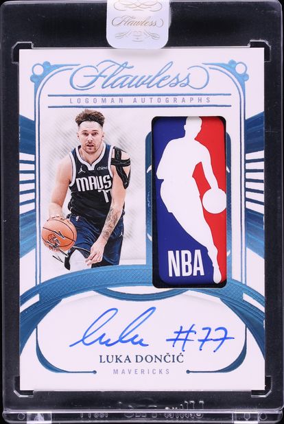2023 Panini Flawless Platinum Luka Doncic NBA LOGOMAN PATCH AUTO 1/1 #LAU-LUD