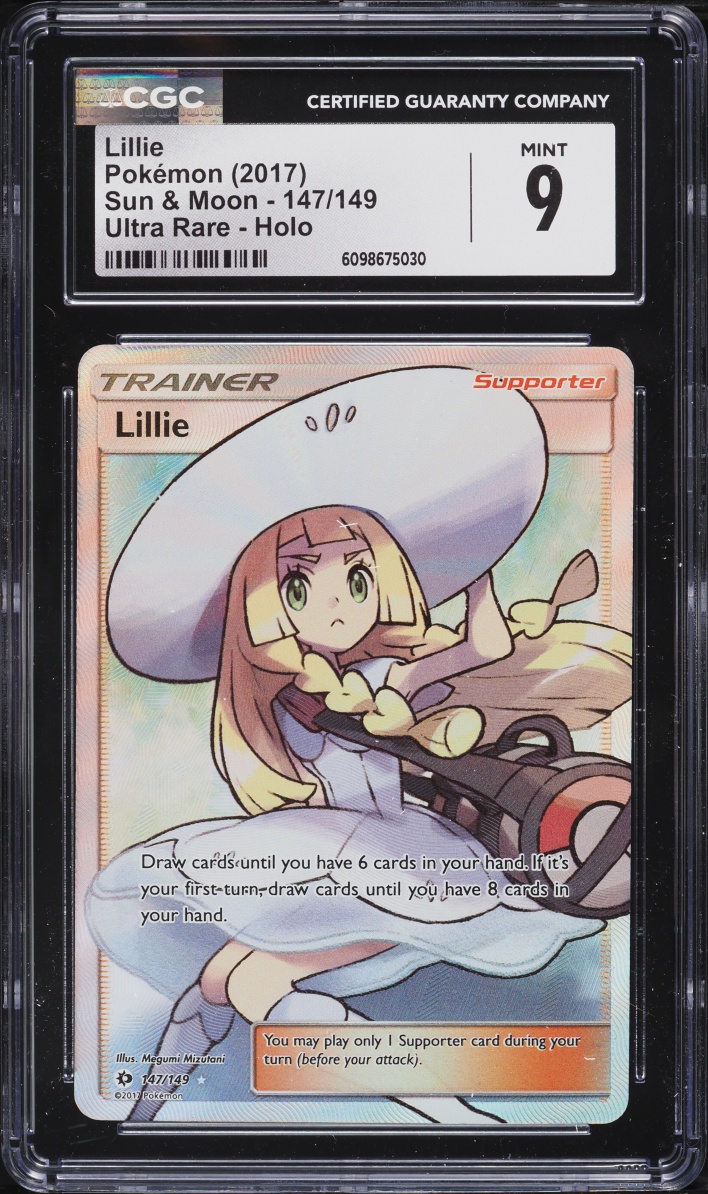 2017 Pokemon Sun & Moon Full Art Lillie #147 CGC 9 MINT