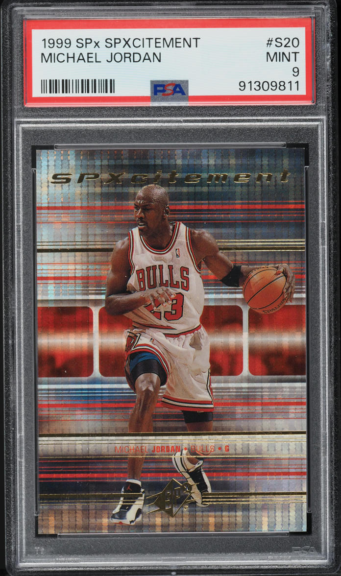 1999 SPx SPxcitement Michael Jordan #S20 PSA 9 MINT