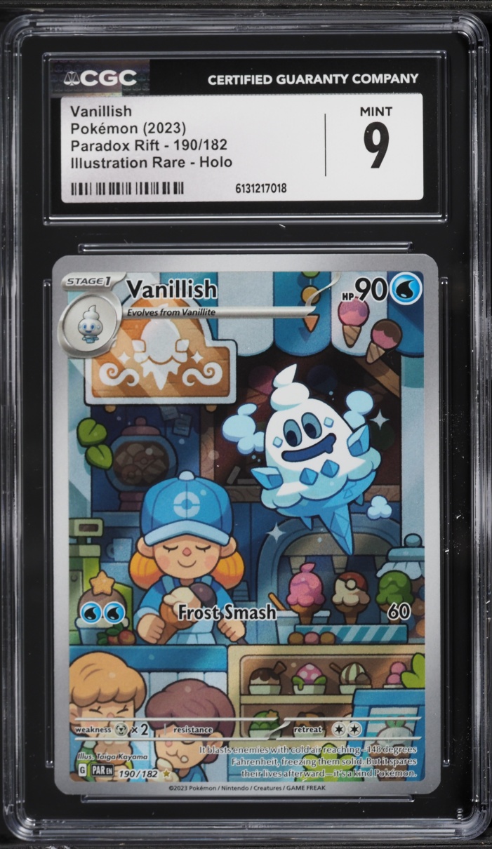 2023 Pokemon Scarlet & Violet Paradox Rift IR Vanillish #190 CGC 9 MINT