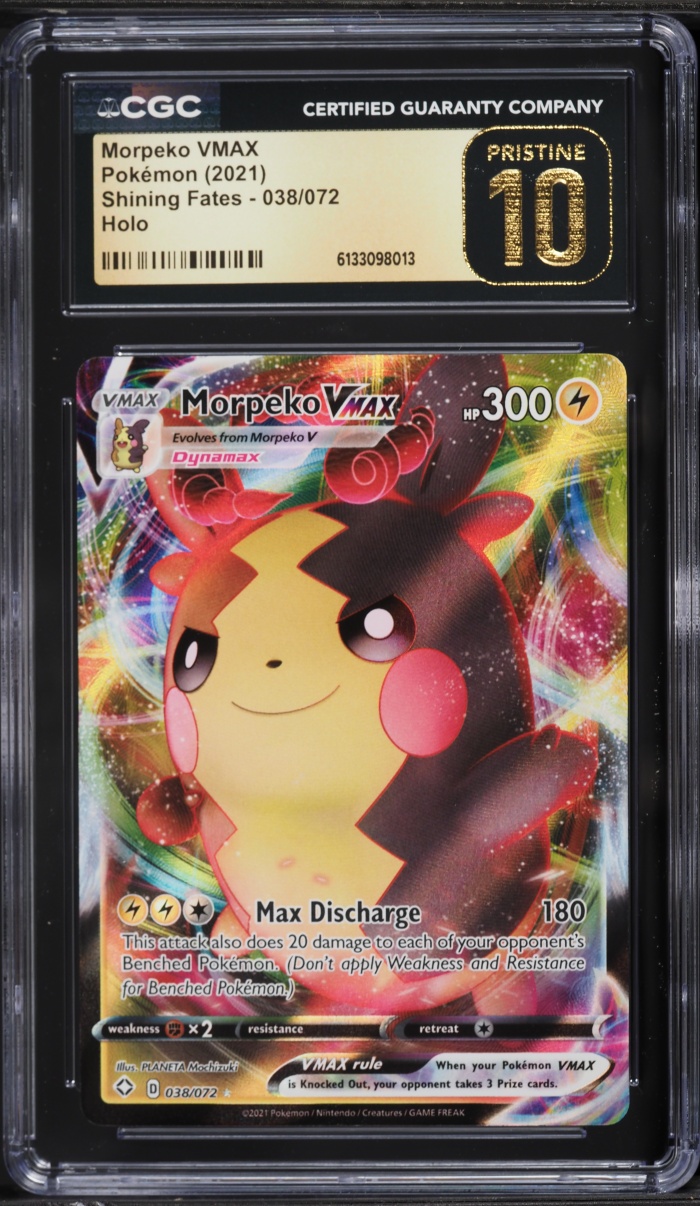 2021 Pokemon Sword & Shield Shining Fates Full Art Morpeko VMAX #38 CGC 10 PRISTINE